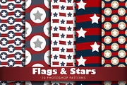 Flags and Stars, a Pattern Graphic by Digital Art Creations (Thumbnail 1 of 2)