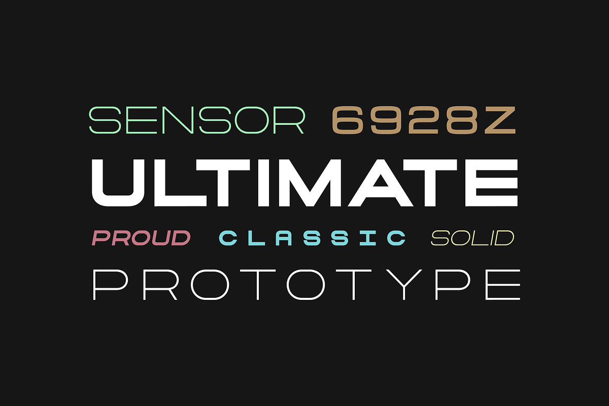 ZERO NEUE - The Headline Font Family, a Sans Serif Font by Designova® (Photo 10 of 11)