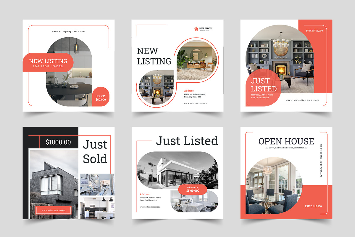 Real Estate Social Media Post, a Social Media Template by Pixelpick (Photo 1 of 3)