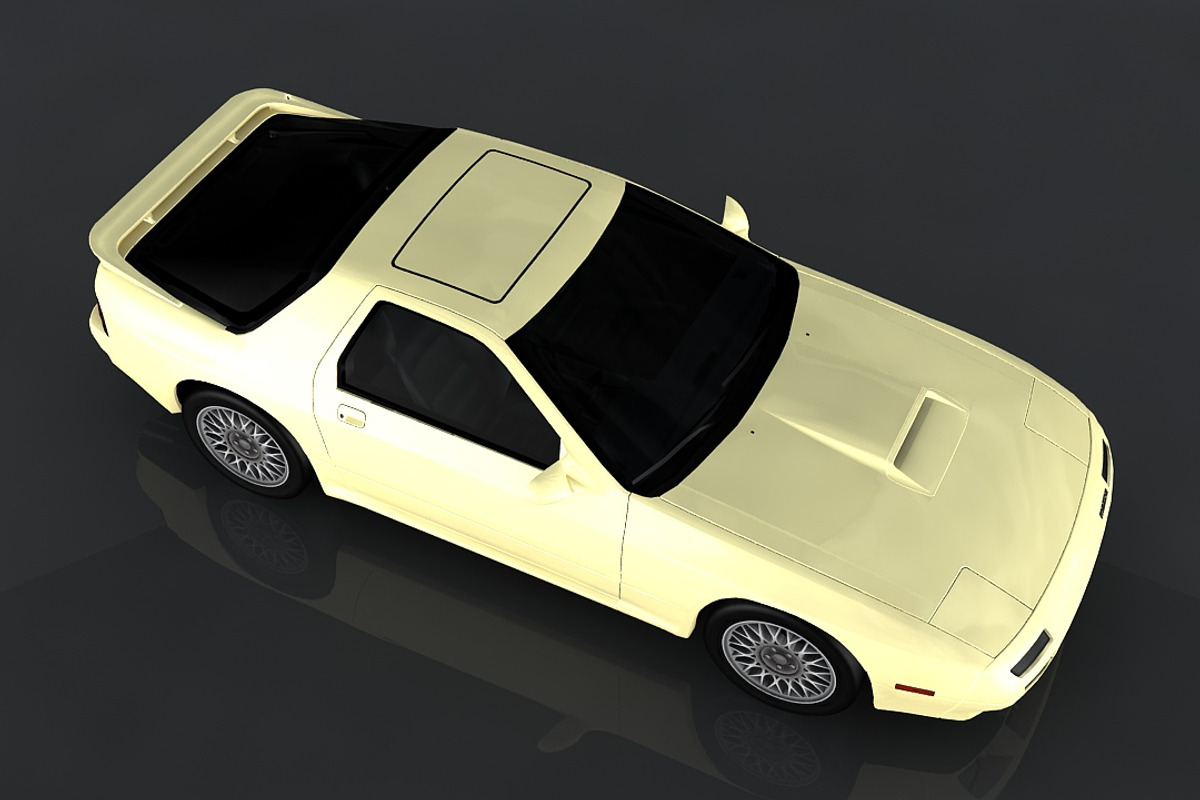 1990 Mazda RX-7, a Cars & Vehicle 3D Model by valtriiu (Photo 3 of 12)