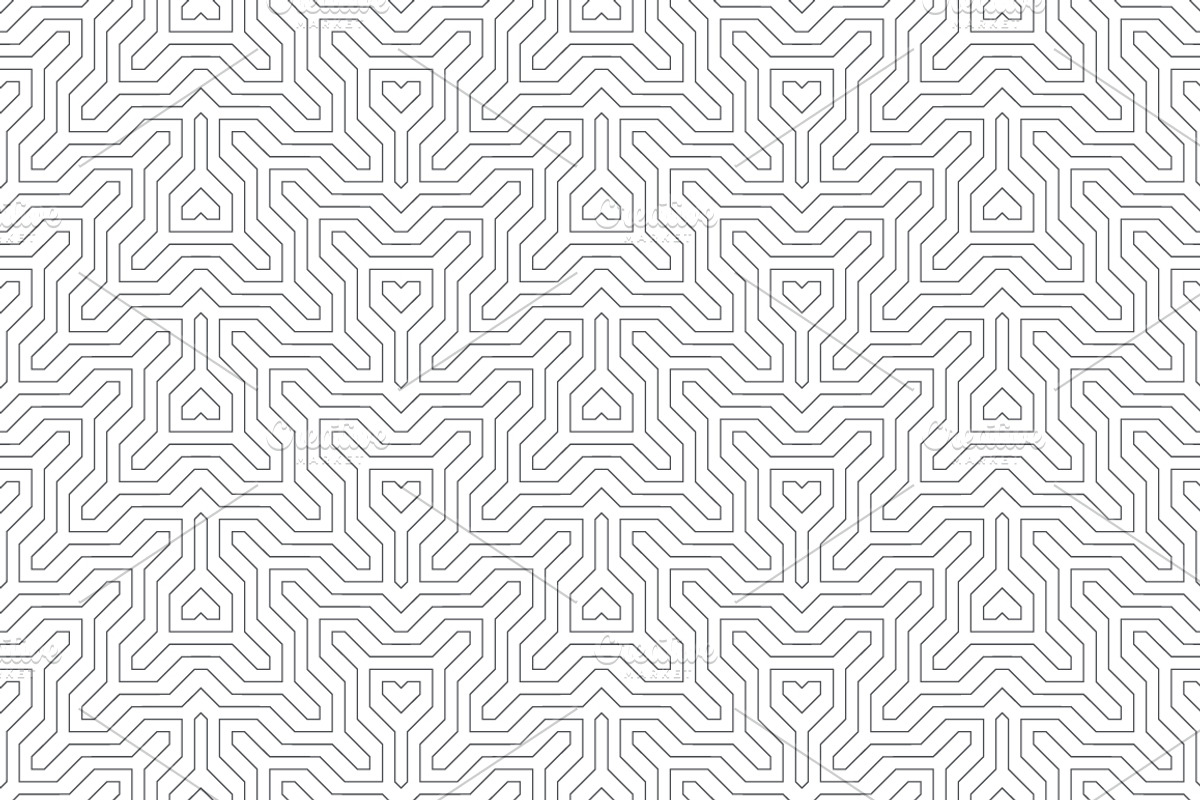 Thin line seamless patterns, a Pattern Graphic by pattern shop