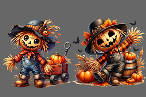 Scarecrow Autumn Clipart