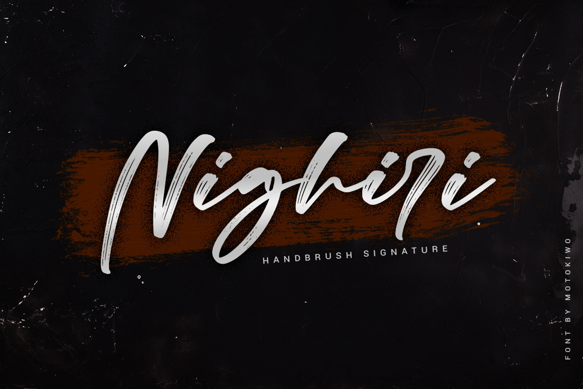 Nighiri - Handbrush Typeface