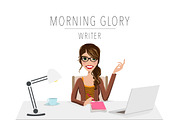 Writer / Blogger Portrait Creator, a Person Illustration by Lauren Lesley Studio (Thumbnail 19 of 33)