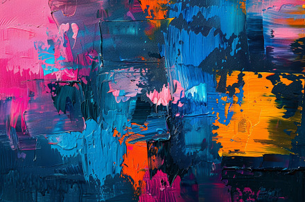 Vibrant abstract painting featuring, a Photo by Iftikhar Alam