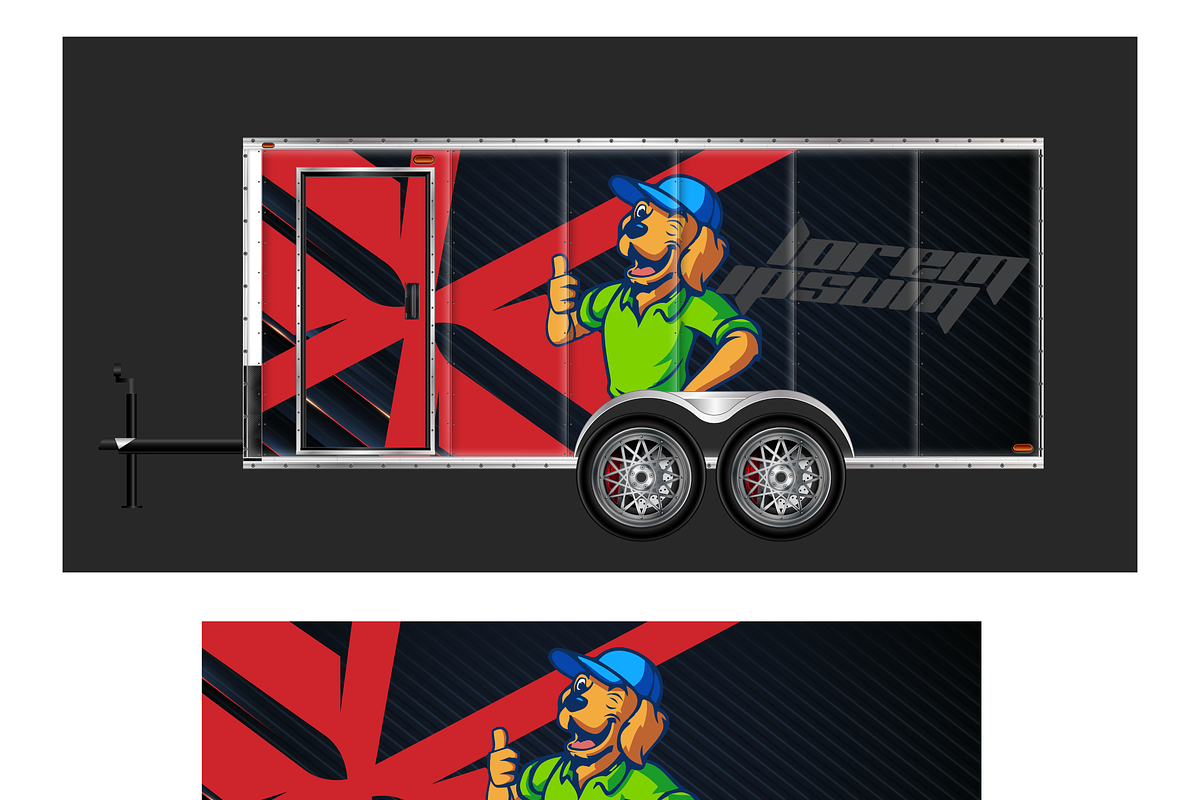 Vibrant Trailer Wrap Design, a Transportation Illustration by CarWrap design (Photo 4 of 4)