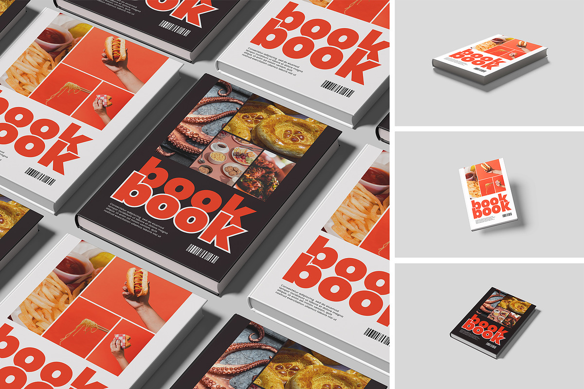 Book Mockup, a Books & Magazine Mockup by Pikachudesign | Creative Market