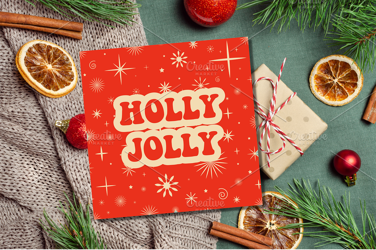 Retro Christmas Greeting Cards, a Decorative Illustration by Art's and patterns (Photo 6 of 19)
