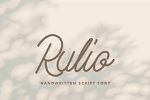 Rulio Monoline Font