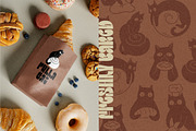 Bakery Cats Vector Illustrations, an Animal Illustration by helenreveur (Thumbnail 4 of 5)