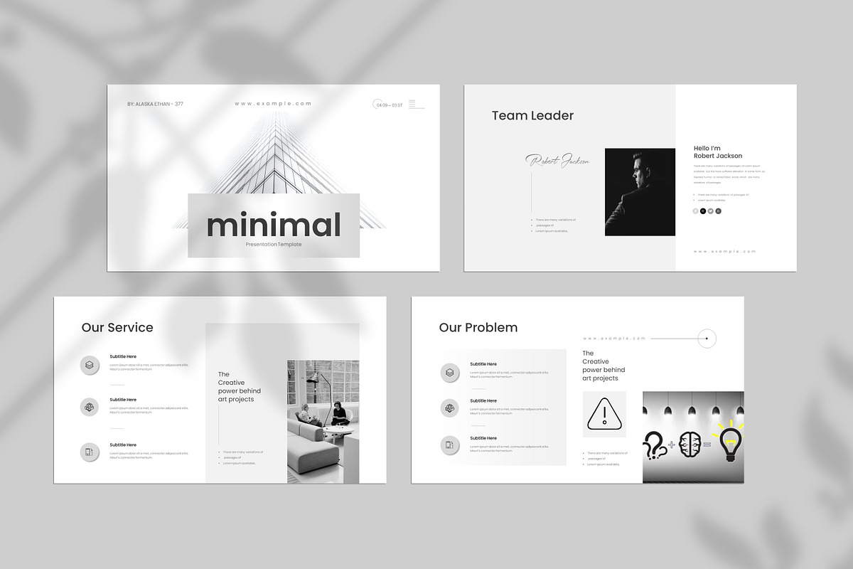 Minimal PowerPoint Presentation Temp preview 2