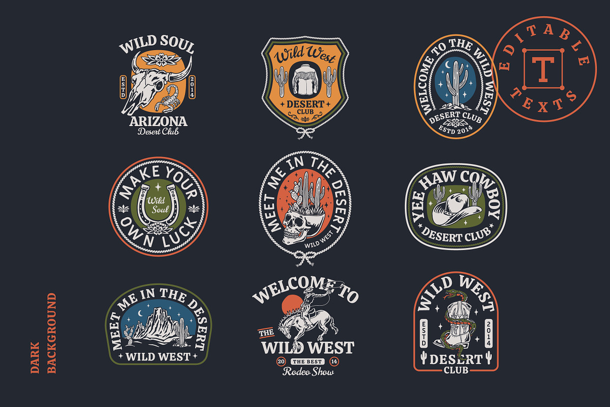 Western Badges and Objects, an Illustration by cd-design.co (Photo 3 of 8)