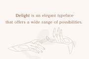 Delight - Luxury Serif Typeface, a Serif Font by HipFonts (Thumbnail 2 of 9)