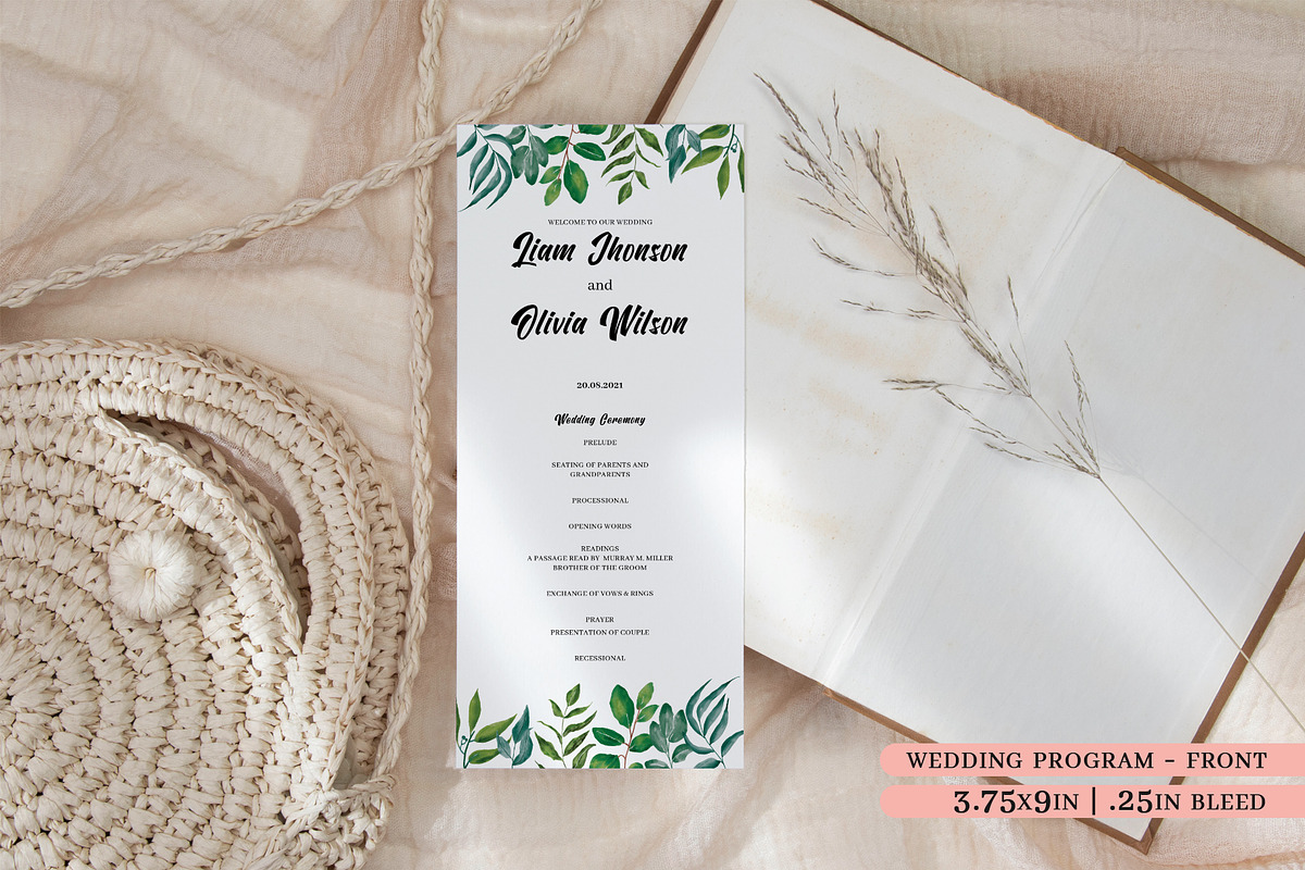 Greenery wedding Invitation Suite, an Invitation Template by Beyond Muse (Photo 7 of 10)
