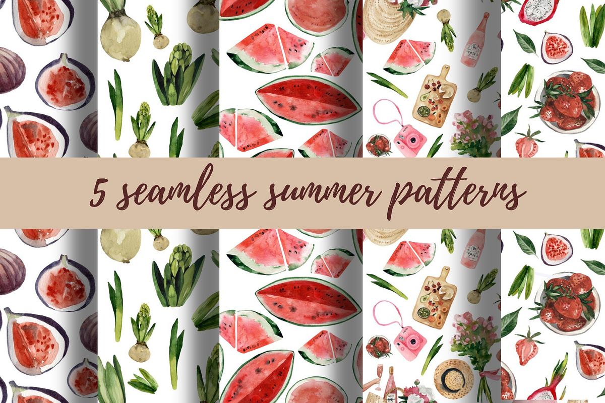 Summer picnic clipart png, an Object Illustration by Artcard Watercolor (Photo 2 of 9)