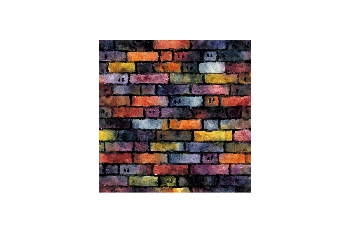 Halloween Brick Clip Art Backgrounds, a Decorative Illustration by PcuDesigns Illustrations (Photo 3 of 3)