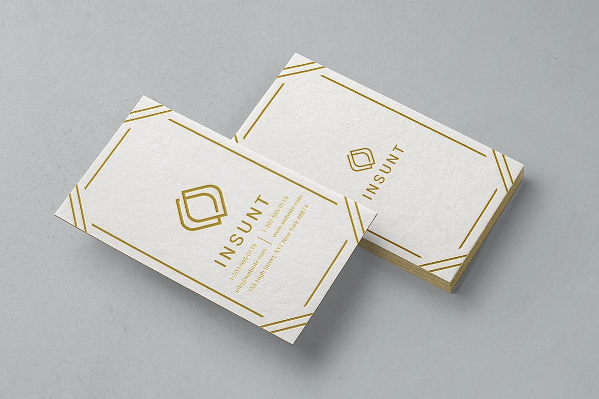 INSUNT Gold Business Card, a Business Card Template by Shahjhan (Photo 2 of 2)