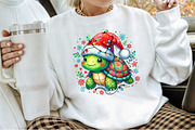Christmas Turtle Sublimation PNG, an Illustration by Sublimation Artist (Thumbnail 5 of 9)