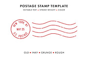 Postage Stamp Template Set (Updated), an Object Graphic by Krafti Lab (Thumbnail 4 of 14)