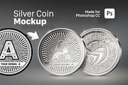 Sliver Coin Mockup for Photoshop CC, a Product Mockup by FEINGOLD (Thumbnail 1 of 5)