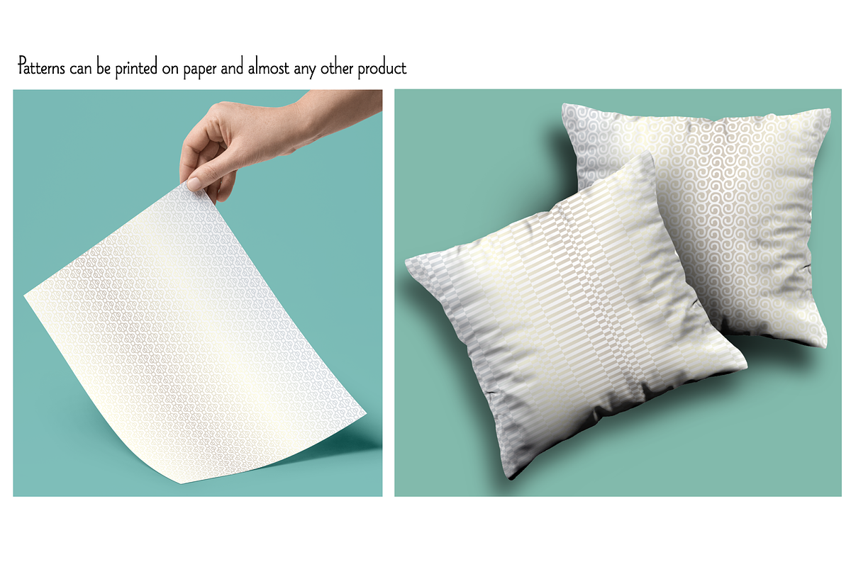 Seamless Silver White Mod Geometrics preview 2