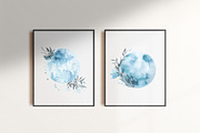 Blue MOON watercolor, an Object Illustration by LeriaArt watercolor (Thumbnail 5 of 8)