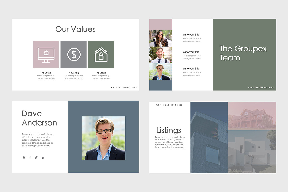 Groupex Real Estate Google Slides, a Marketing Template by slidequest (Photo 4 of 9)