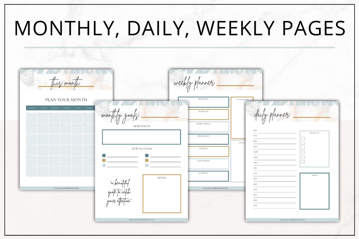 Planner Templates Canva | NL, a Stationery Template by Lady Boss Studio (Photo 7 of 8)