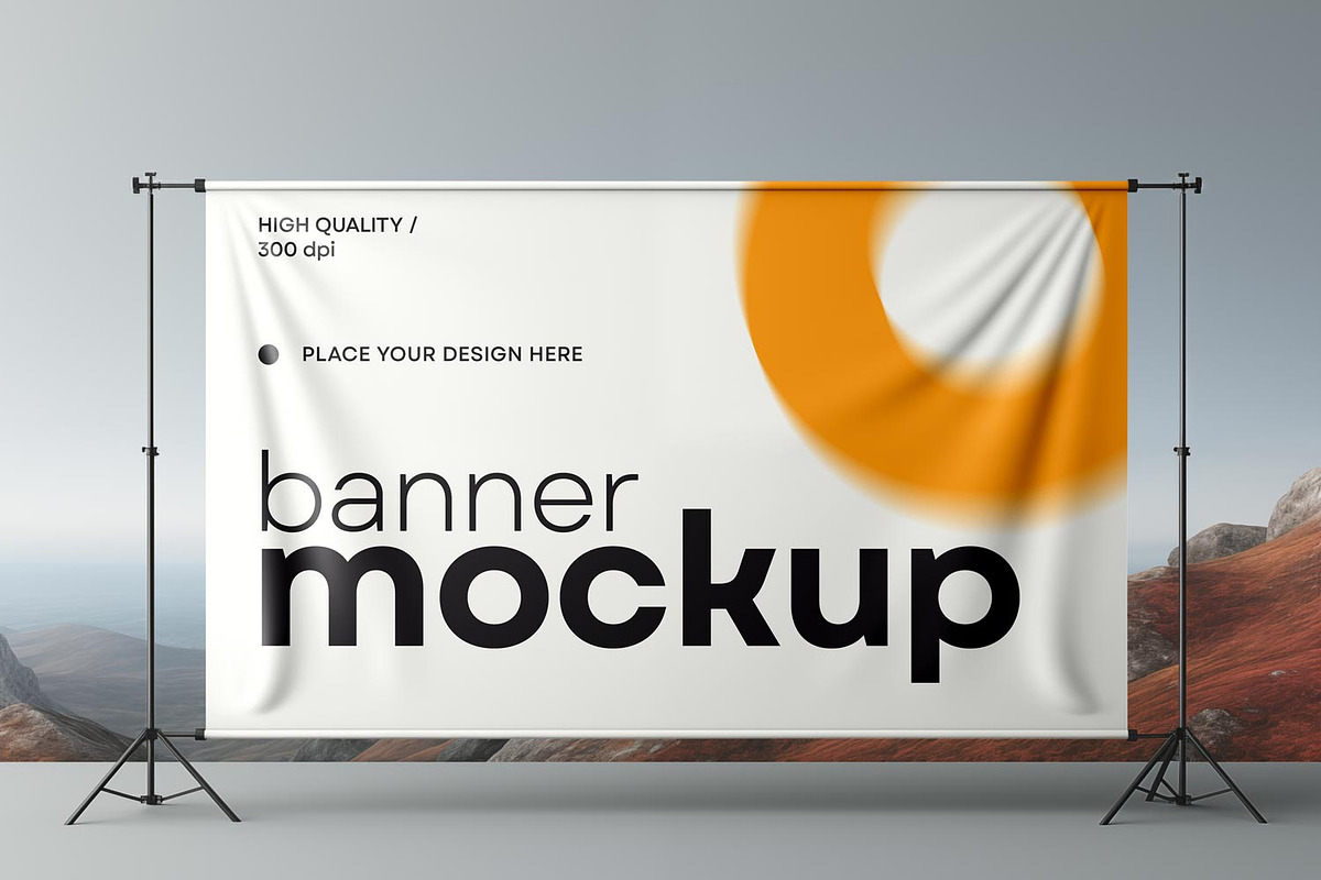 Banner and Press Wall Mockup, an Advertising Mockup by dpi (Photo 9 of 13)