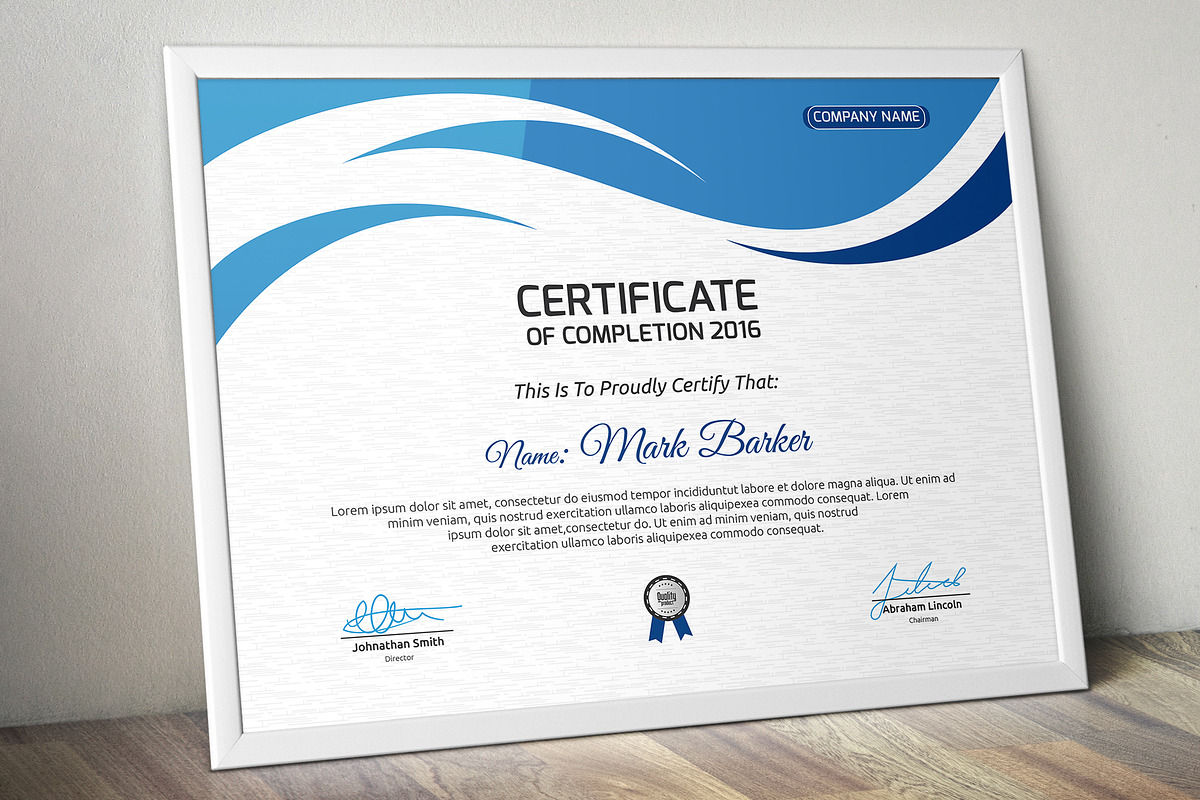 Certificate, a Stationery Template by Curve Design (Photo 1 of 5)