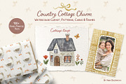 Country Cottage Charm Watercolor, a Decorative Illustration by Anna Druzhkova (Thumbnail 1 of 32)