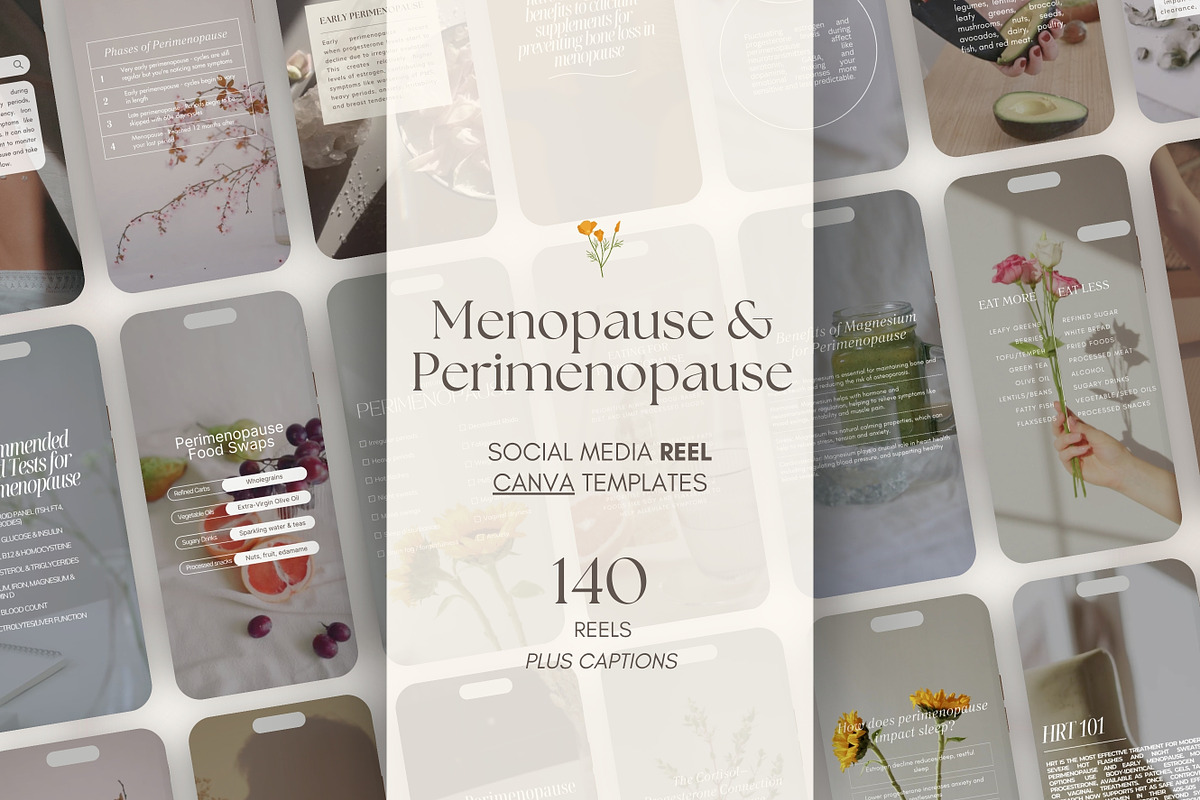 Menopause Instagram Reels Canva, a Templates & Theme by Naturopath Hub (Photo 9 of 9)