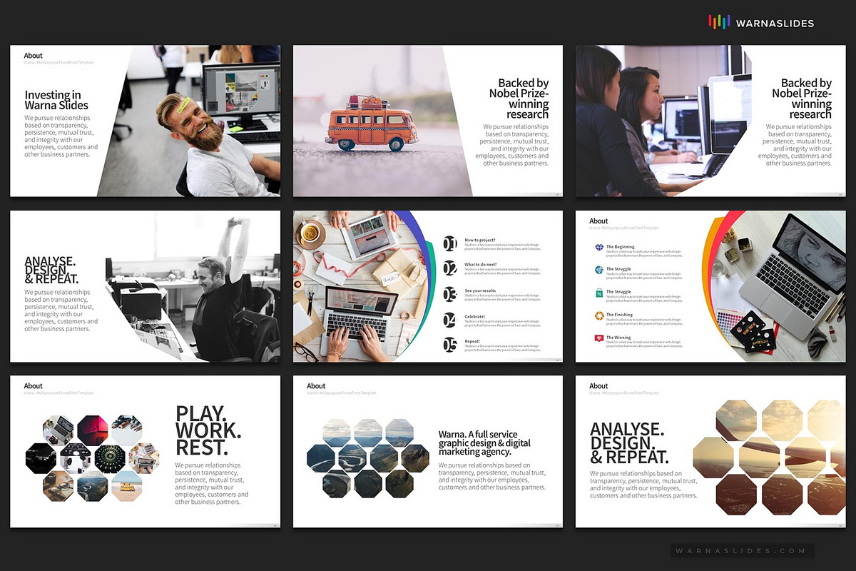 Company Profile PowerPoint Templates, a Presentation Template by Warna Works (Photo 12 of 36)