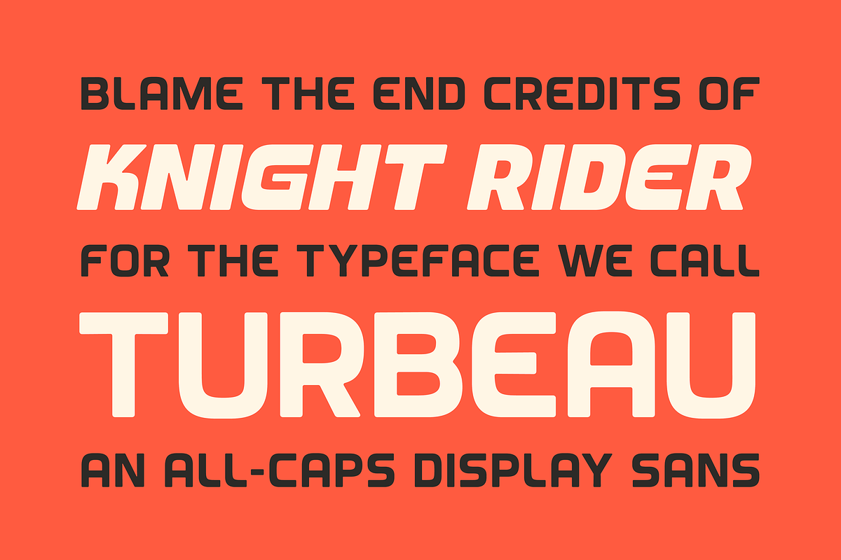 Turbeau — Retro-futuristic font, a Font by SimpleBits® (Photo 3 of 7)