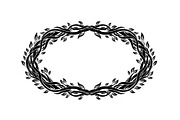 Nature Wreath Frame Vector Bundle, an Illustration by jahid234 (Thumbnail 19 of 51)