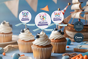 Butterfly Birthday Cupcake Toppers, an Invitation Template by Tracia Creative (Thumbnail 3 of 5)