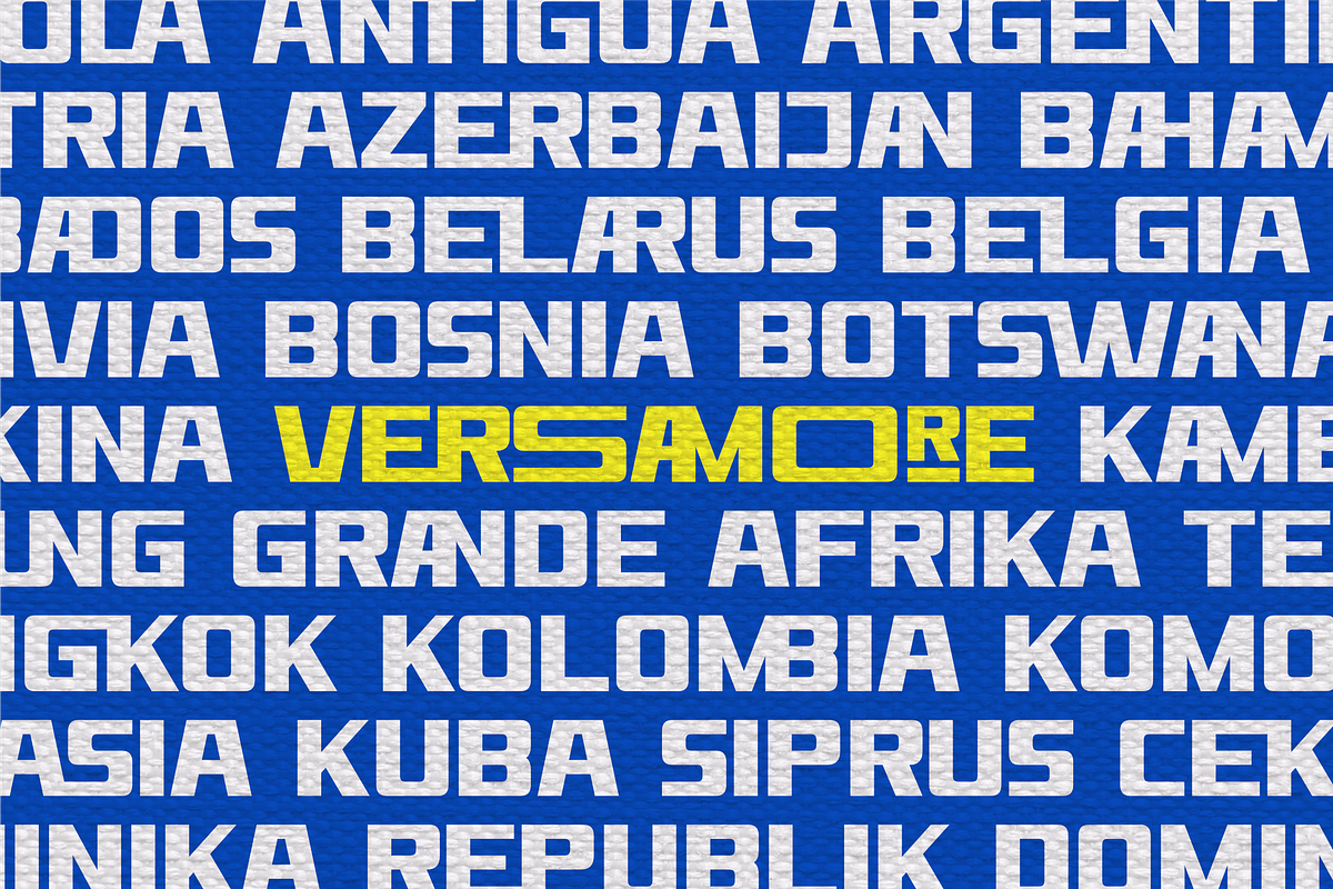 Versamore - Sport Display Font, a Sans Serif Font by ahweproject (Photo 12 of 18)