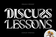 Discuss Lessons Font, a Serif Font by 177Studio (Thumbnail 1 of 8)