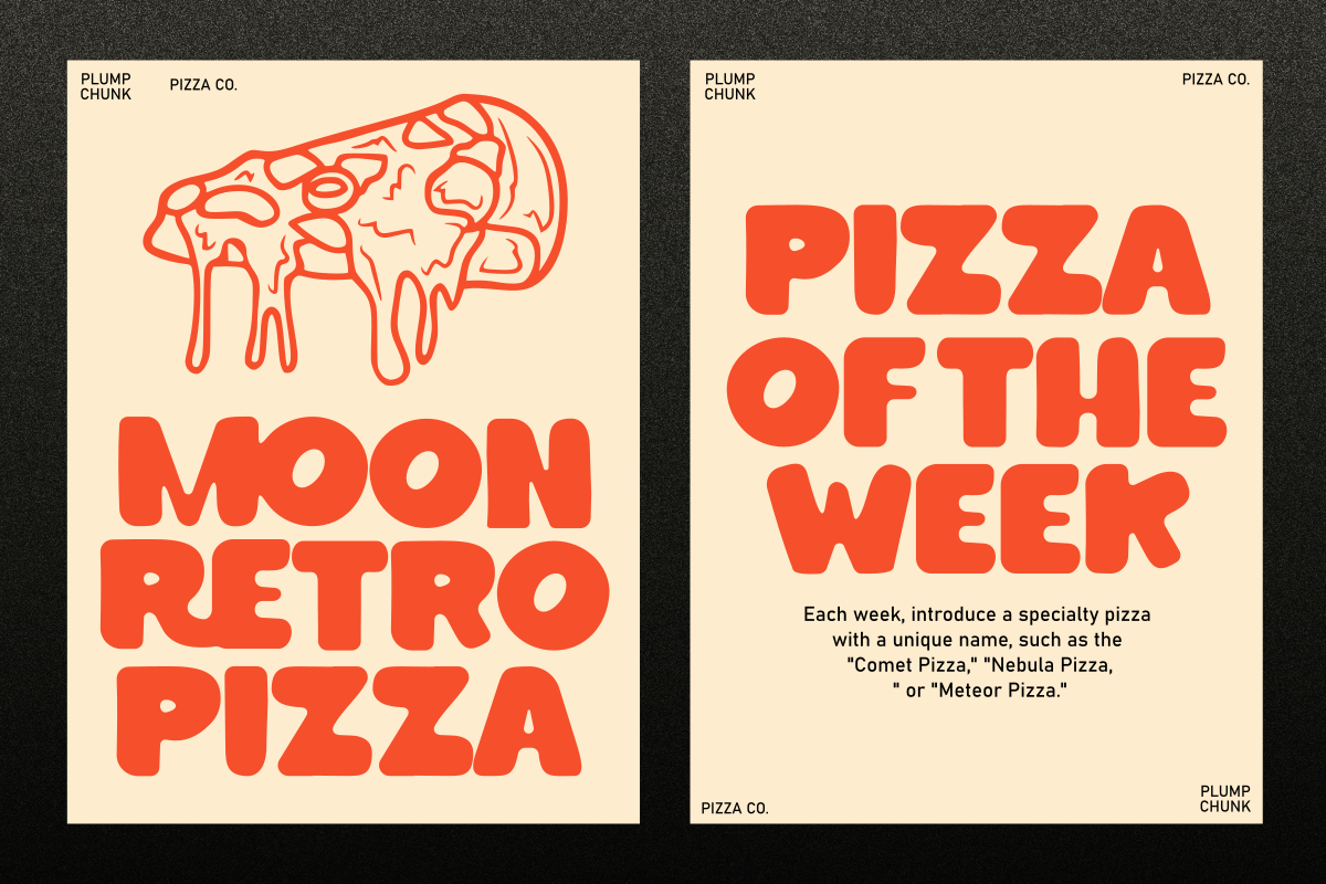 Plump Chunk - Display Font, a Sans Serif Font by SaktiAvellin (Photo 3 of 7)