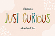 Just Curious Handmade Font, a Font by Sweet Fig (Thumbnail 1 of 10)