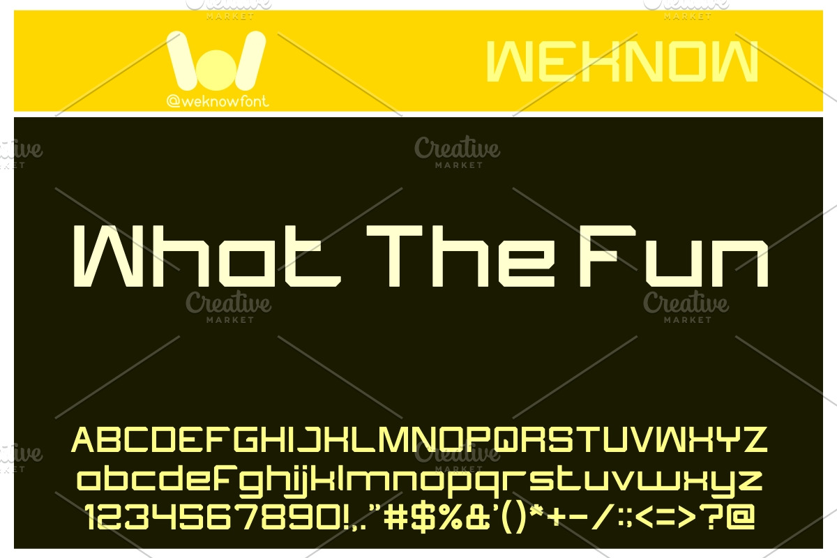 what the fun font, a Font by weknow (Photo 1 of 5)