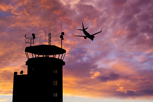Air Traffic Control Tower Airplane