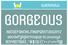 Gorgeous font