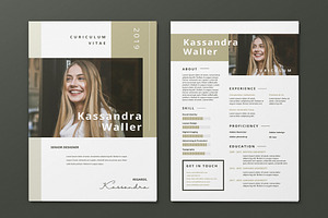 Minimalist CV Resume AI And PSD 19