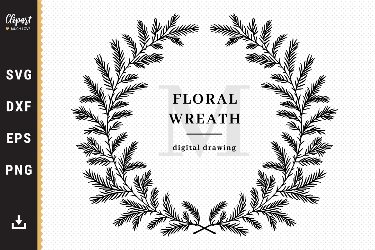 Christmas wreath, Winter Frame SVG, an Object Graphic by ClipartMuchLove (Photo 1 of 6)