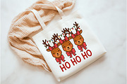 Ho Ho Ho Deer PNG, an Illustration by Watercolor design (Thumbnail 3 of 3)