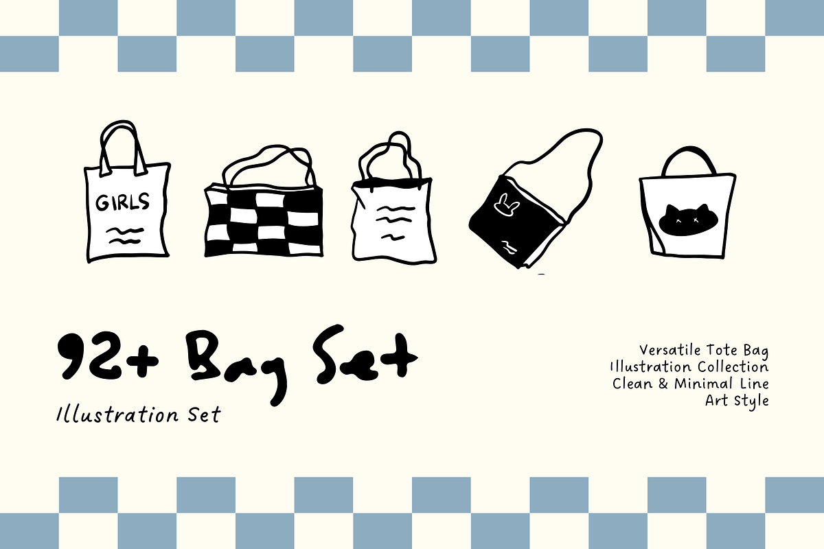 92+ Minimalist Fashion Bag Set, an Object Illustration by The Journey Atelier (Photo 1 of 5)
