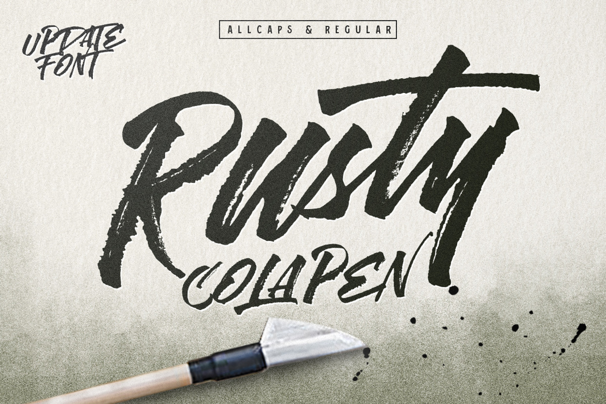 Rusty Cola Pen (Update), a Font by maghrib (Photo 1 of 6)