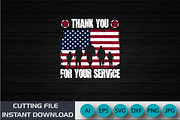 Thank You For Your Service Shirt, an Object Graphic by CreativeSVGCrafts (Thumbnail 3 of 3)