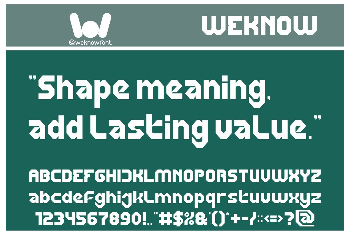Original Insight font, a Font by weknow (Photo 4 of 8)